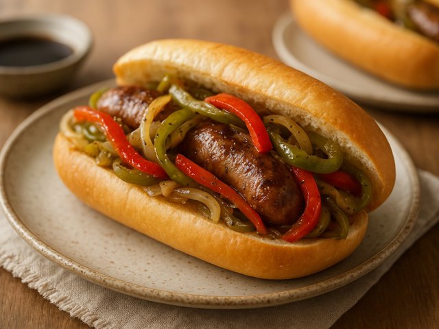 Sausage And Pepper Sub