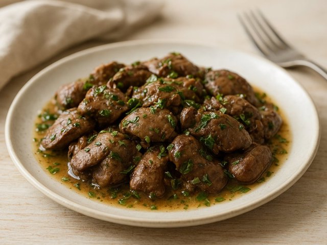 Sautéed Chicken Livers