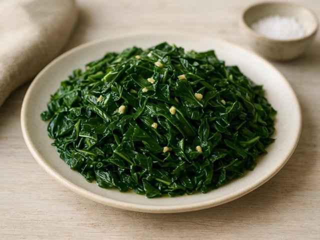 Sautéed Shredded Collard Greens