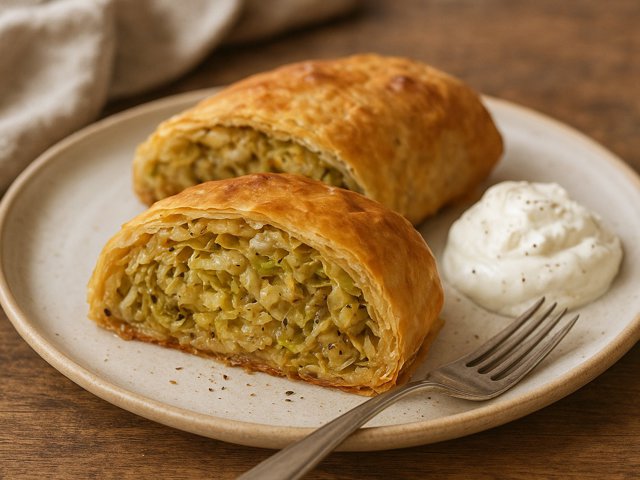 Savory Cabbage Strudel