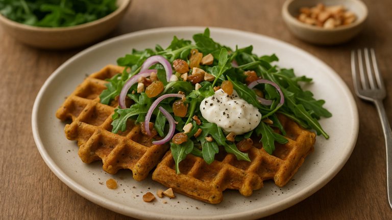 Savory Lentil Waffles