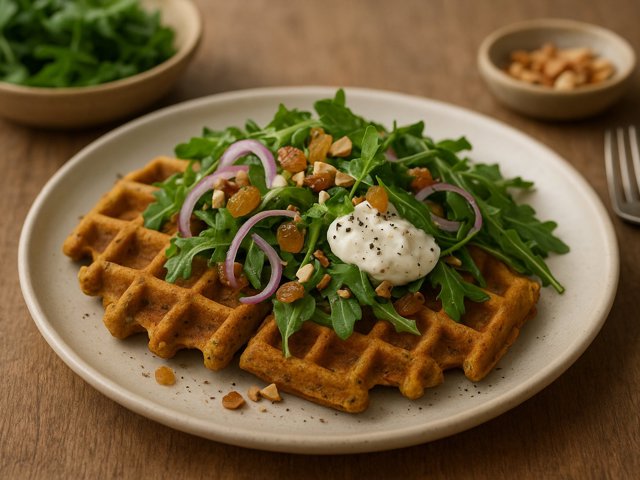 Savory Lentil Waffles