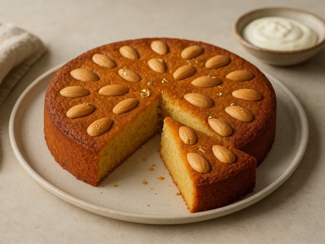 School-Skive Semolina Cake