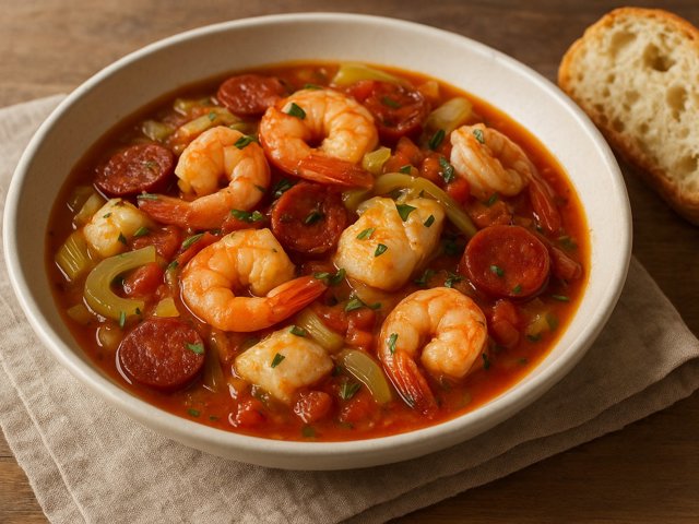 Seafood, Chorizo & Vegetable Stew
