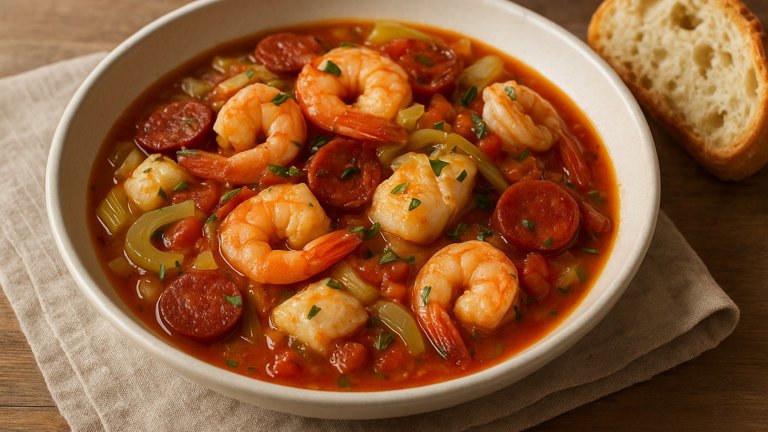 Seafood, Chorizo & Vegetable Stew
