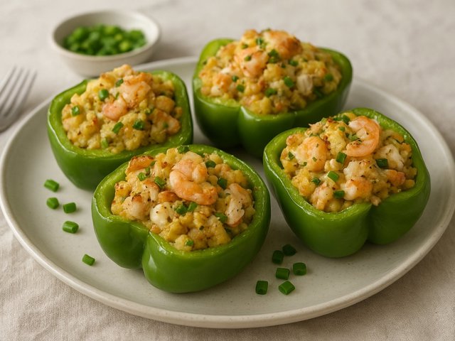 Seafood-Stuffed Peppers