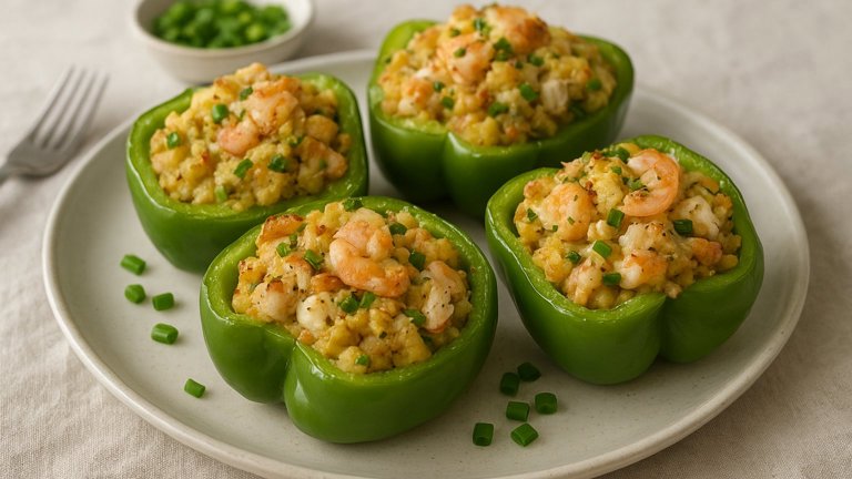 Seafood-Stuffed Peppers