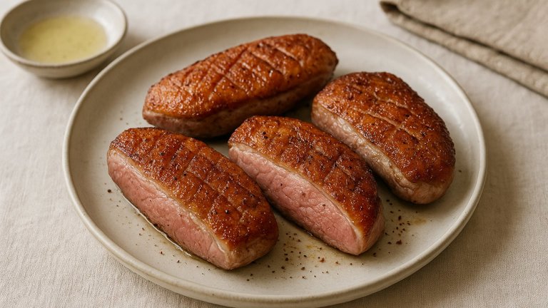 Seared Wild Duck Or Goose Breasts