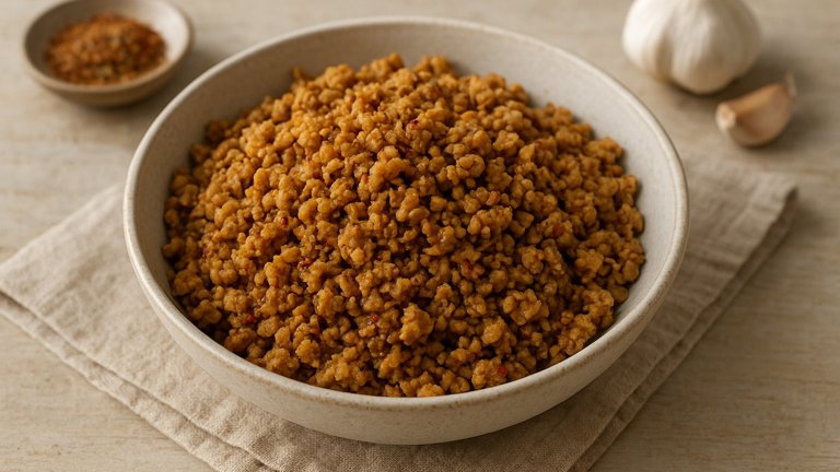 Seasoned Tempeh Crumbles