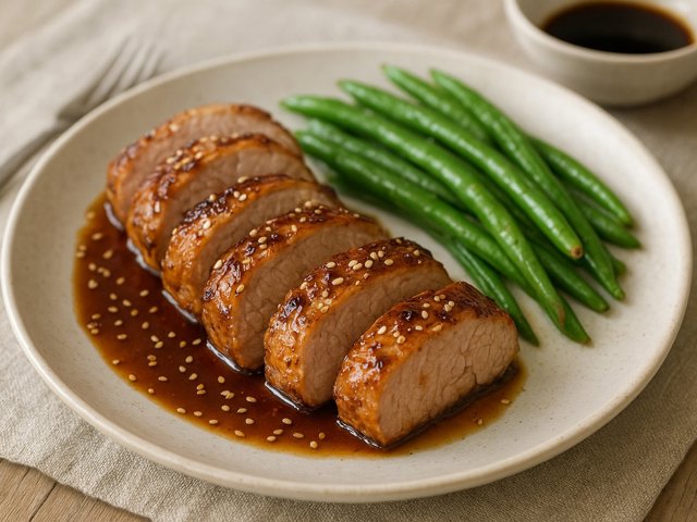 Sesame-Garlic Pork Tenderloin