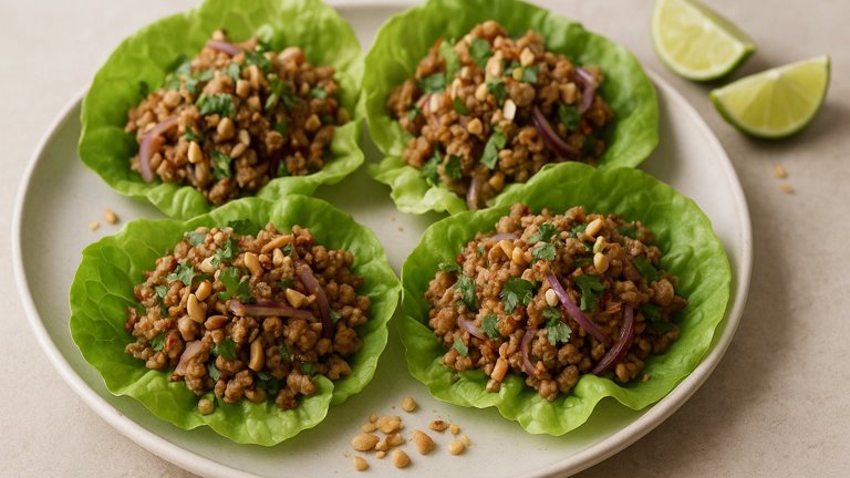 Sesame-Lime PORK Lettuce CUPS