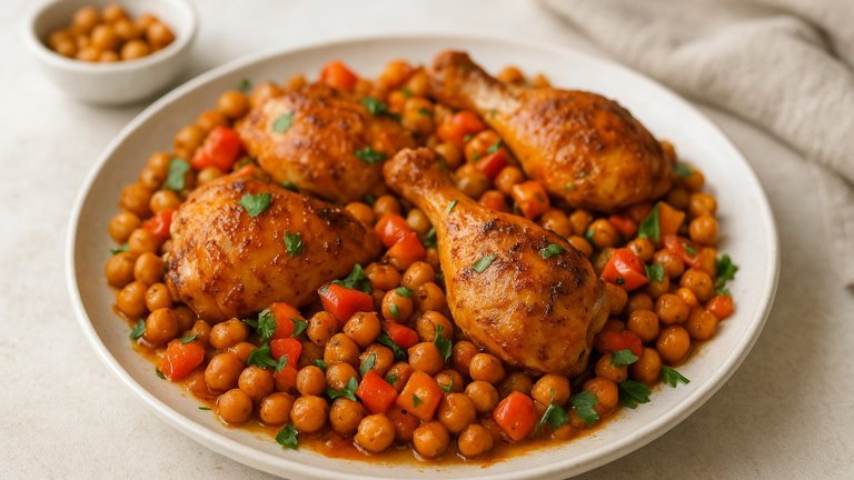 Sheet Pan Chickpea Chicken