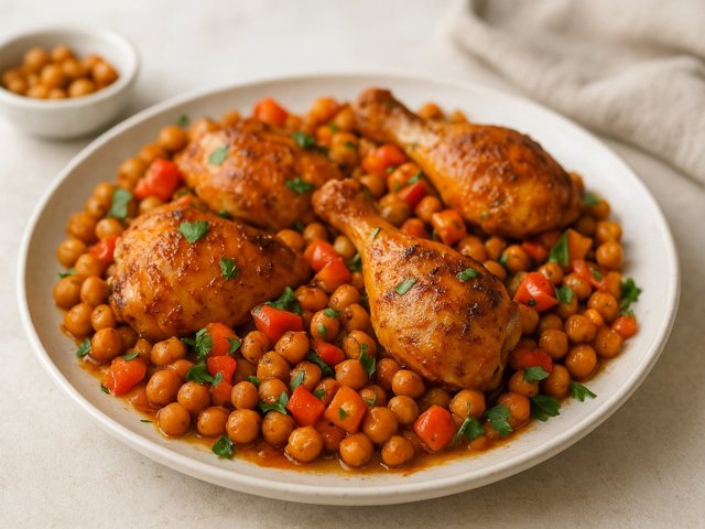 Sheet Pan Chickpea Chicken