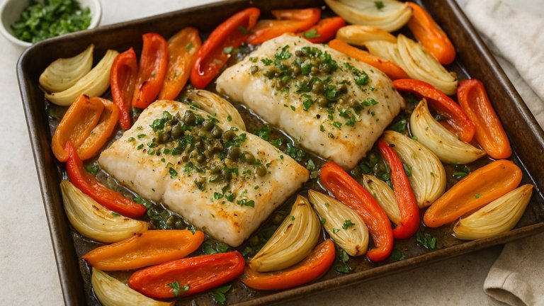 Sheet Pan Fish & Vegetables