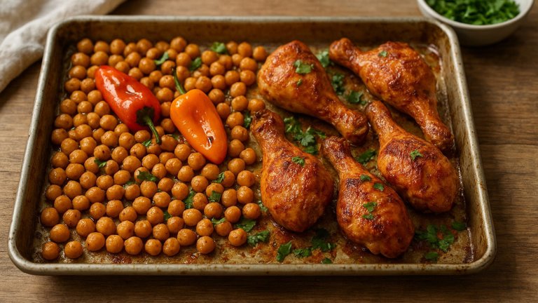 Sheet-Pan Chickpea Chicken