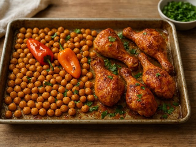 Sheet-Pan Chickpea Chicken