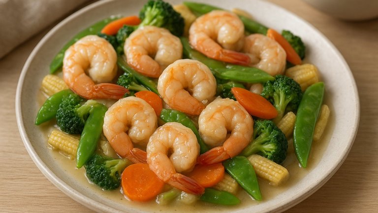 Shrimp With “lobster Sauce” (Dong Ting Shrimp)