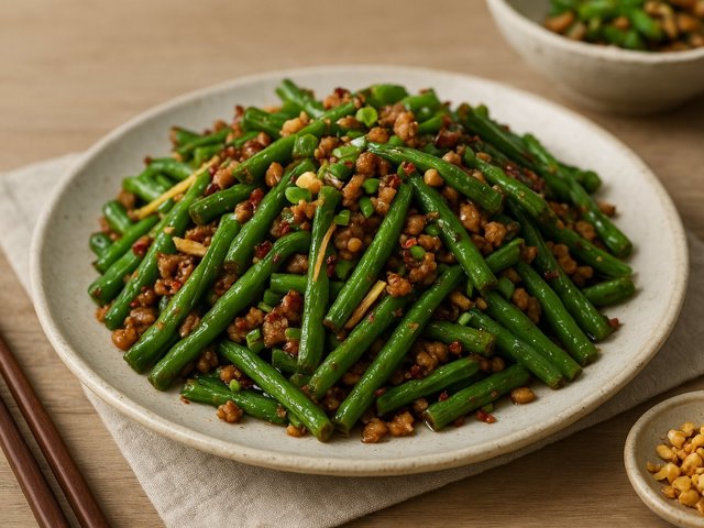 Sichuan-Style Dry-Fried Beans