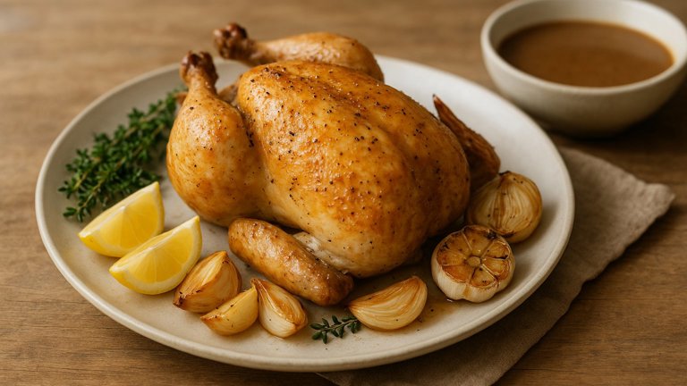 Simple Roast Chicken & PAN Gravy