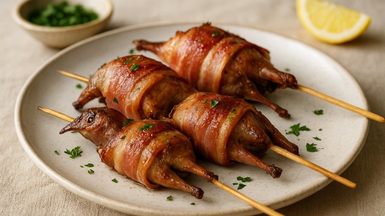 Skewered Small Birds
