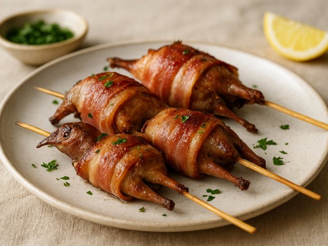 Skewered Small Birds