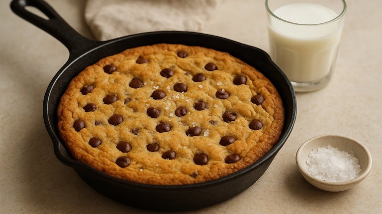 Skillet Chocolate Chip Cookie