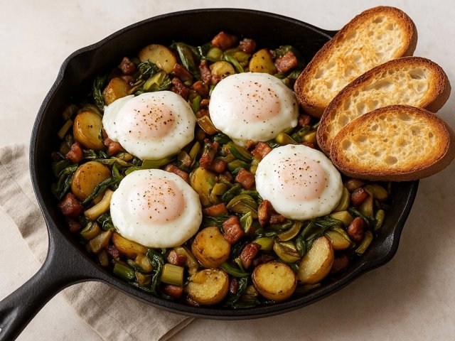 Skillet Ramps & Yukon Gold Potatoes