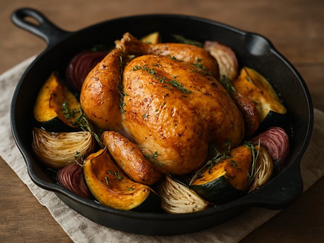 Skillet-Roasted Chicken