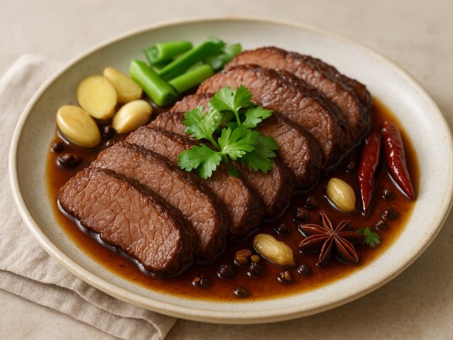 Sliced Red-Braised Beef Shank