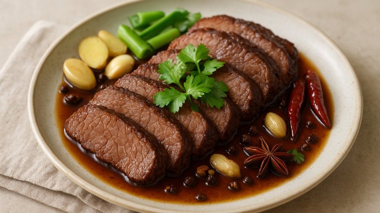 Sliced Red-Braised Beef Shank