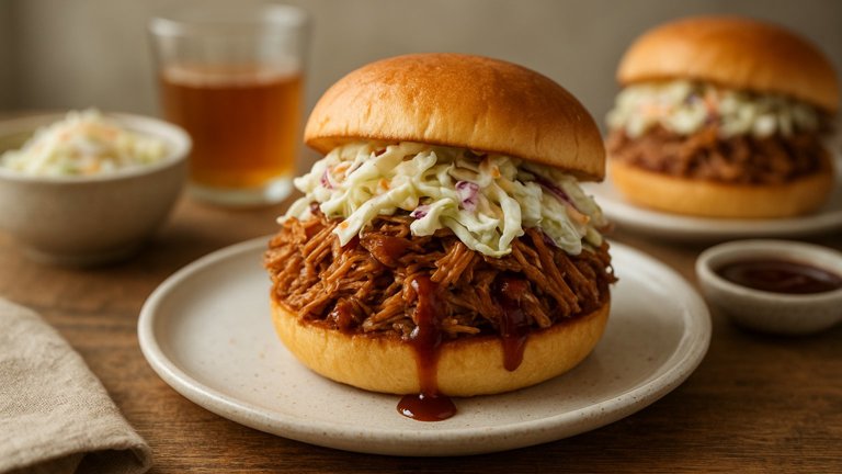 Slow-Cooker Pulled PORK Sandwiches