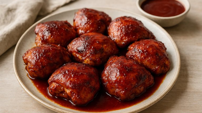 Smoked AND Glazed Chicken Thighs
