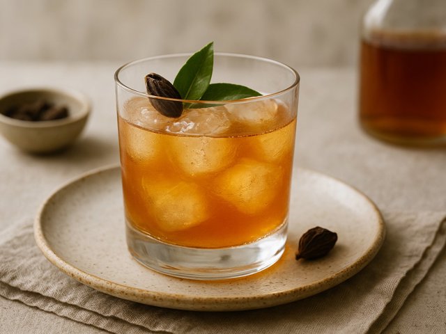 Smoked Cardamom Old-Fashioned