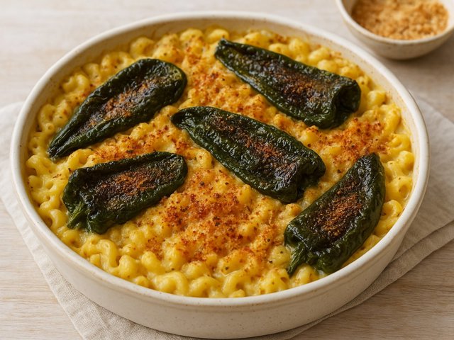 Smoked Poblano MAC AND Cheese