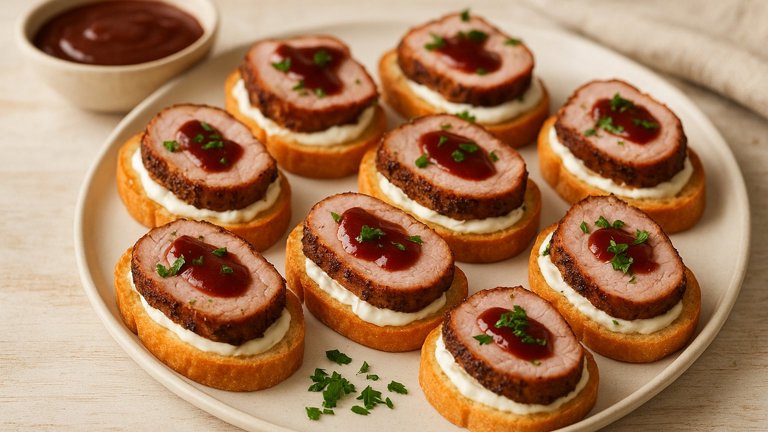 SMOKED PORK TENDERLOIN CROSTINI