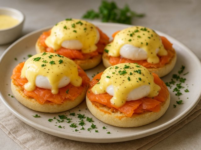Smoked Salmon Eggs Benedict