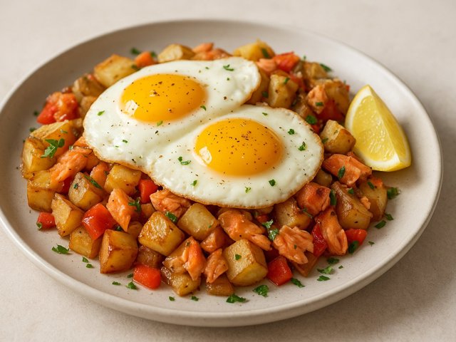 Smoked Salmon Hash