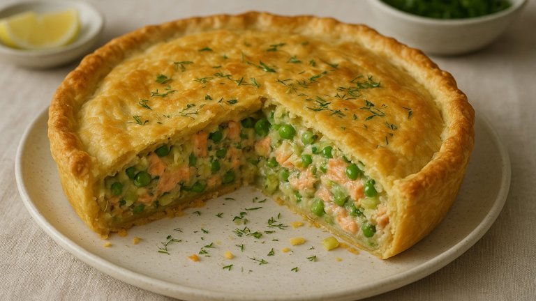 SMOKED SALMON PIE