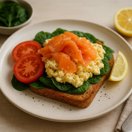Smoked Salmon Protein Scramble Toast thumbnail