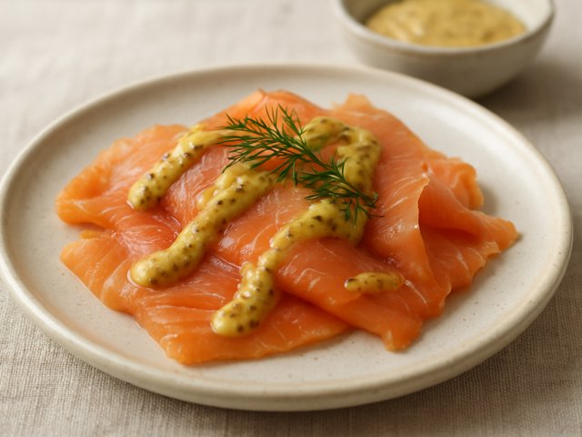 Smoked Salmon - With Mustard