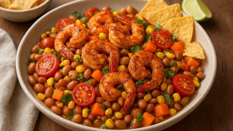 Smoky Shrimp And Bean Salad