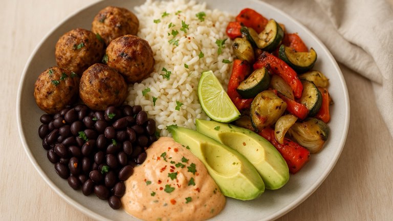 Smoky Turkey Loaded Rice Plate
