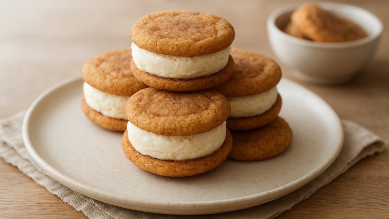 Snickerdoodle Ice Cream Sandwiches