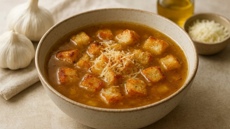 Sopa De Ajo (Garlic And Bread Soup) (Ii)