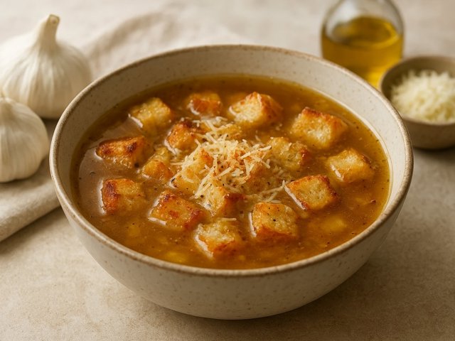 Sopa De Ajo (Garlic And Bread Soup) (Ii)