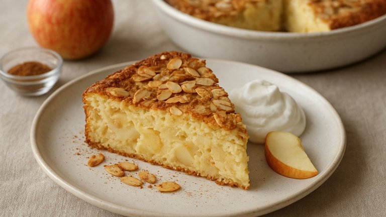 Sour Cream Apple Soufflé Cake Cockaigne