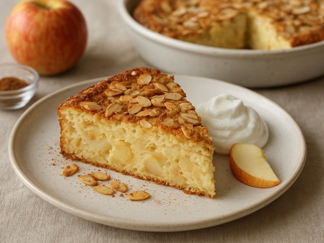 Sour Cream Apple Soufflé Cake Cockaigne
