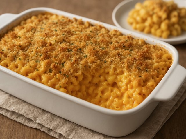 Southern Baked Macaroni And Cheese Casserole
