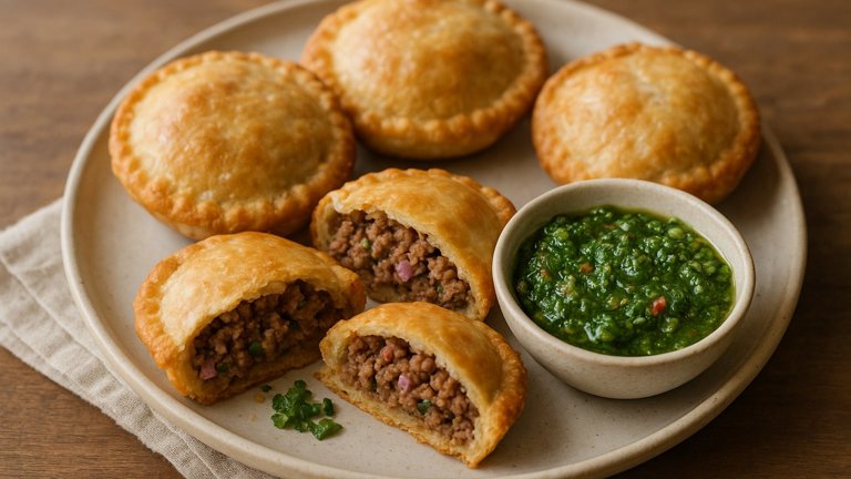 Southern Meat Pies With Creole Chimichurri