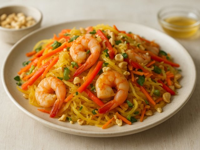Spaghetti Squash Pad Thai
